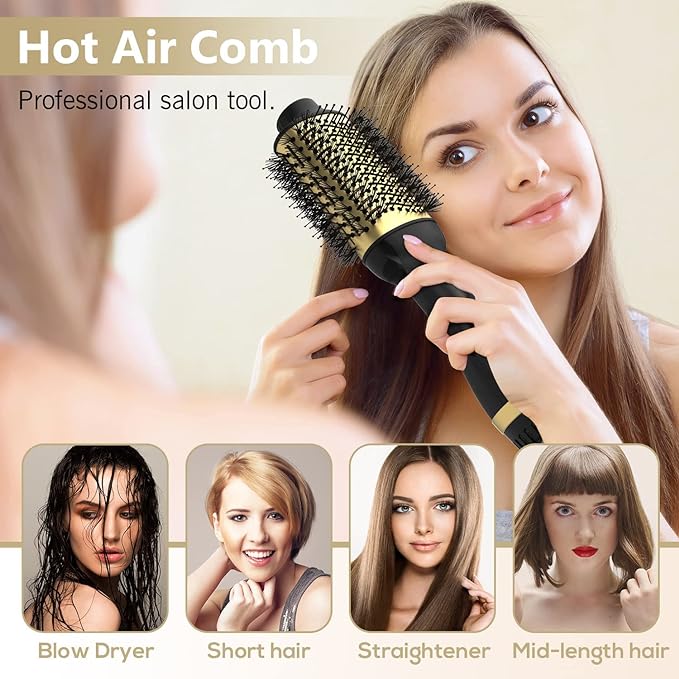 GoldWave™ PRO - 4-in-1 Hair Dryer & Volumizer & Smoothing Styler